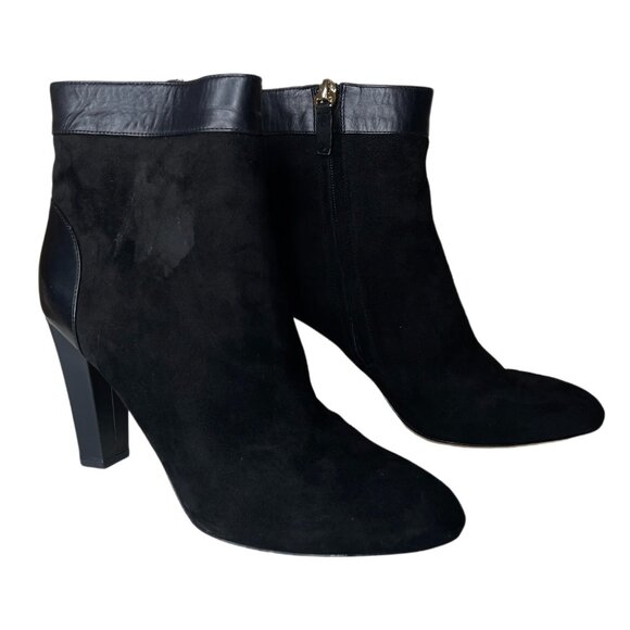 Diane von Furstenburg Daphne Leather Ankle Boots Size 8.5 - Picture 1 of 16